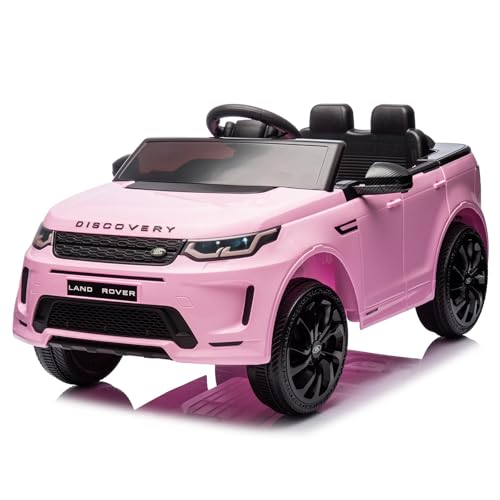 Bonnlo Kinder Elektroauto Land Rover Discovery Sport, Elektro Kinderauto mit 2,4 GHz Fernbedienung, Kinder-SUV für Kinder 3-5 Jahre, Batterie 12V - 4.5AH, Rosa von Bonnlo