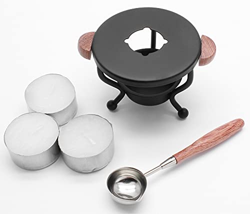 Bonsicoky Wachssiegel-Set mit Wachssiegelwärmer, Wachslöffel und Teelichter für Hochzeit, Wachssiegelstempel Buchstabensiegel Bonsicoky Wachssiegel-Set mit Wachssiegelwärmer, Wachslöffel und Teelichter für Hochzeit, Wachssiegelstempel Buchstabensiegel von Bonsicoky