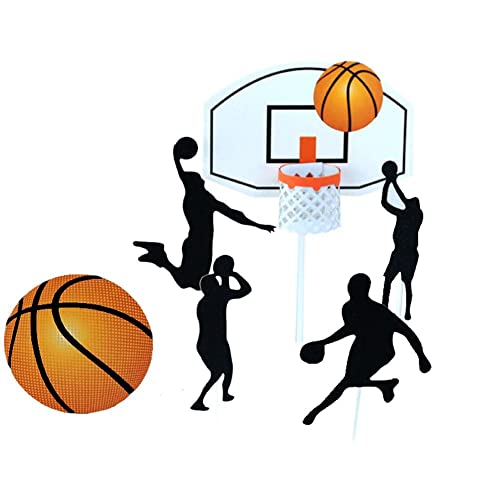 6 Stücke Basketball Kuchen Topper Geburtstagsspieler Kuchen Dekorationen Für Sportthema Für Jungen Mädchen Partyversorgung von Bontannd