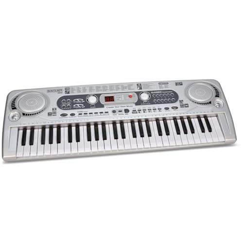 Bontempi 16 5415 165415 Digitales Keyboard, grau von Bontempi