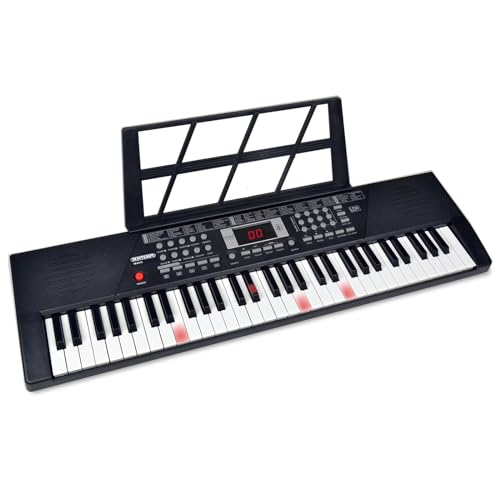 Bontempi | HarmonyKeys - Digitales Keyboard Piano mit 61 Tasten, helle Tasten, perfekt für Spaß, 83,9x24,9x9,9 cm von Bontempi