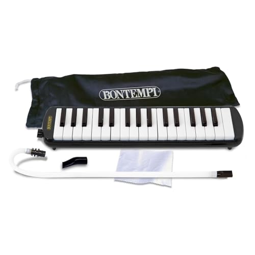 Bontempi 33 3250 Blasharmonika aus Kunststoff, Schwarz/Weiß von Bontempi