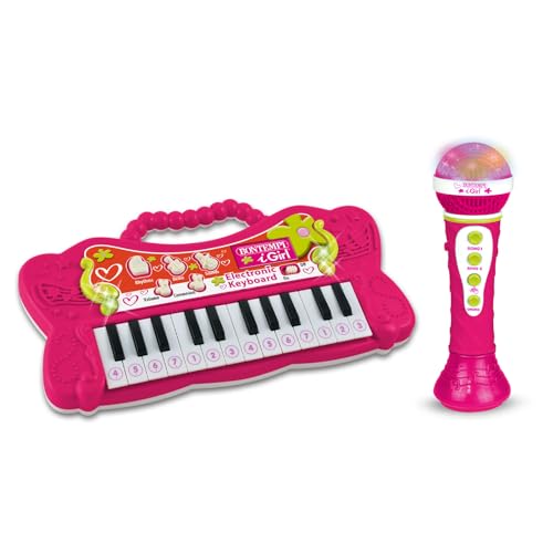 Bontempi 60 2171 Karaoke Mikrofon und Tastatur 22 Tasten, 35 x 10 x 3.5 cm von Bontempi