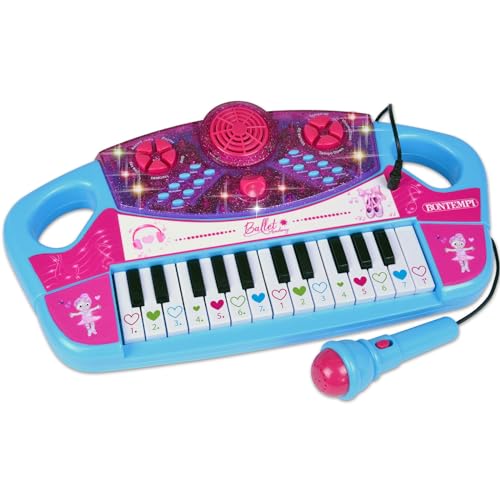 Bontempi | BabyTunes: 25-Tasten-Tastatur-elektronisches Tischspielzeug mit Mikrofon für kleine Künstler von Bontempi