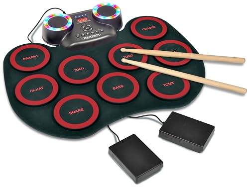 Bontempi | FlexBuddy - Flexibler elektronischer Akku mit 9 Pads mit Rhythmus und Spaß, 43,2x17,1x6,5 cm von Bontempi