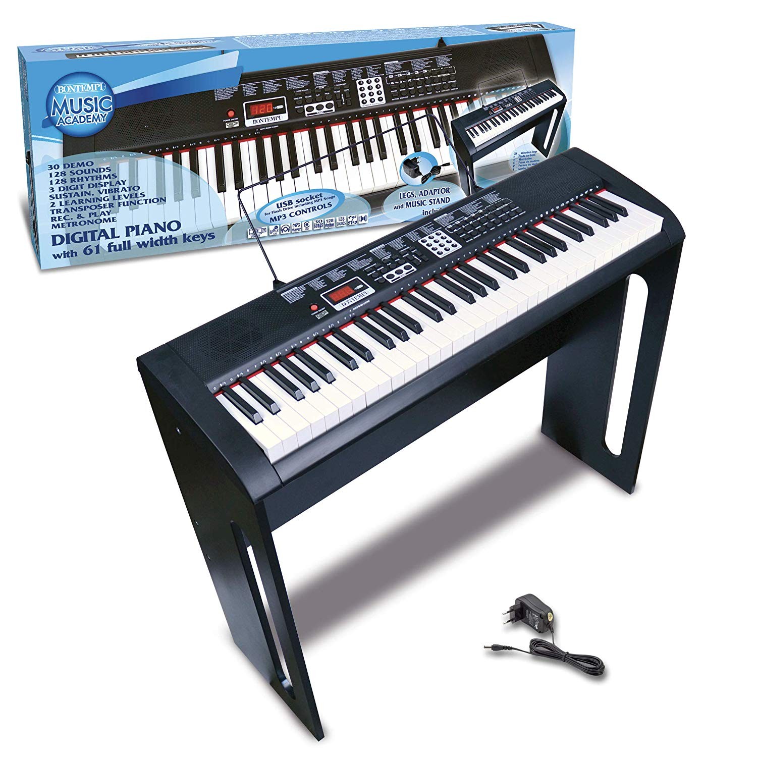 Digitales Piano 61 Tasten mit professionellem Start Bontempi von Bontempi