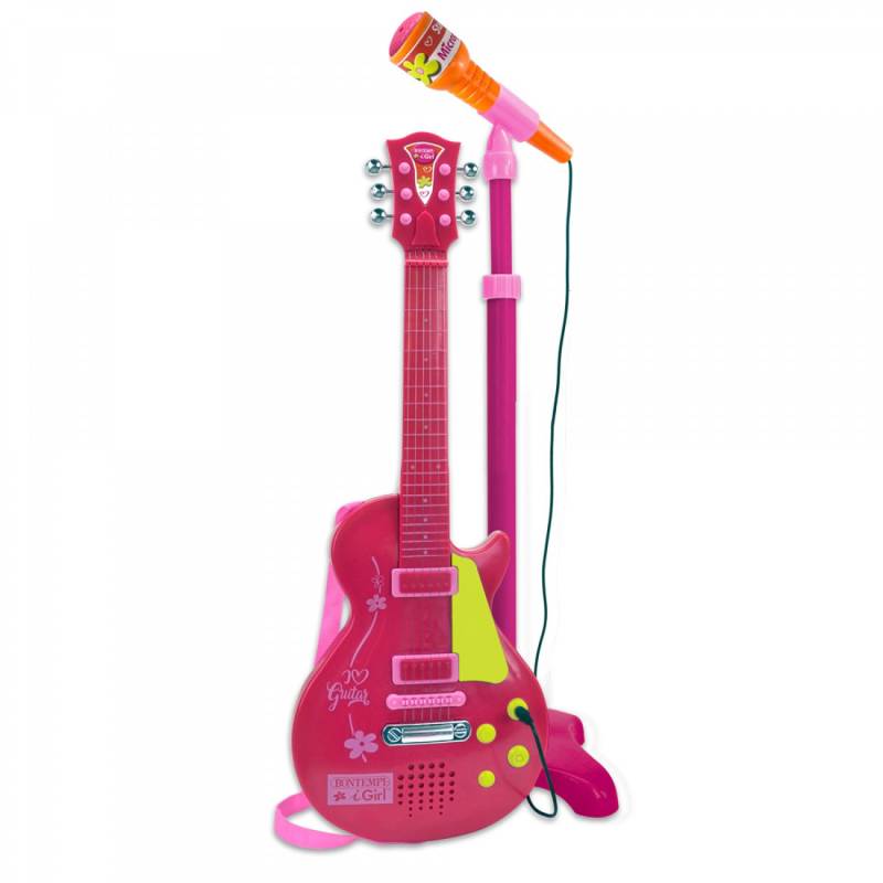 E-Gitarre mit Bontempi iGirl Rock Mikrofon von Bontempi