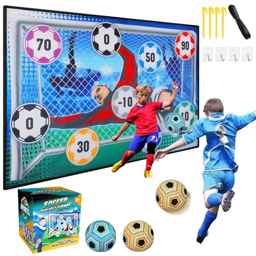 Fußball Spielset für Kinder 2 3 4 5 6 7 8, Sportspaß für Garten Indoor Outdoor, Weich Flanell Fußballtore, Fußball-Spielset für Kinder, Fußball Spielzeug Geburtstag Ostern Geschenke für Jungen Mädchen Fußball Spielset für Kinder 2 3 4 5 6 7 8, Sportspaß für Garten Indoor Outdoor, Weich Flanell Fußballtore, Fußball-Spielset für Kinder, Fußball Spielzeug Geburtstag Ostern Geschenke für Jungen Mädchen von Booaee