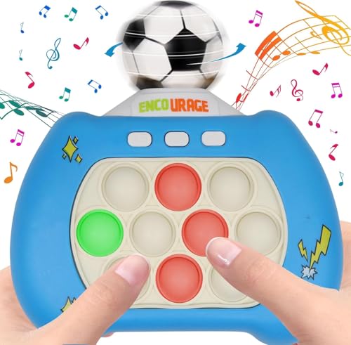 Quick Push Game, 360° drehbarer Fußball-Pop It Spiel, Pop Spielmaschine Fidget Toys, Quick Push Spiel Pop it Fidget Spielzeug für Kinder 6-12, Push Pop Bubble Sensory Fidget Toy Game Fidget Spielzeug von Booaee