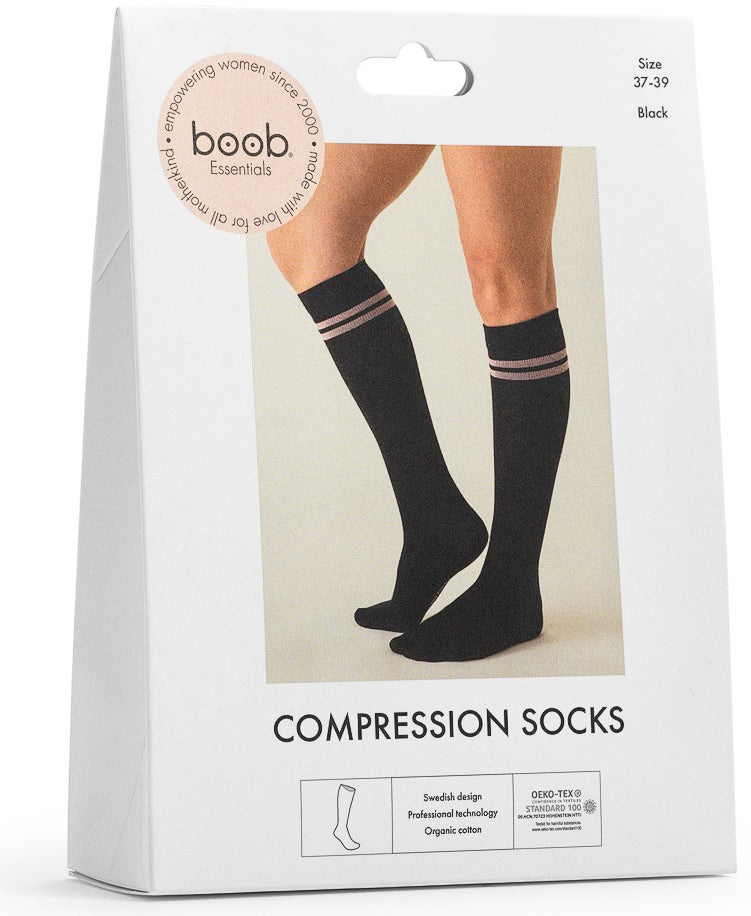 Boob Essentials Stützsocken, Schwarz von Boob