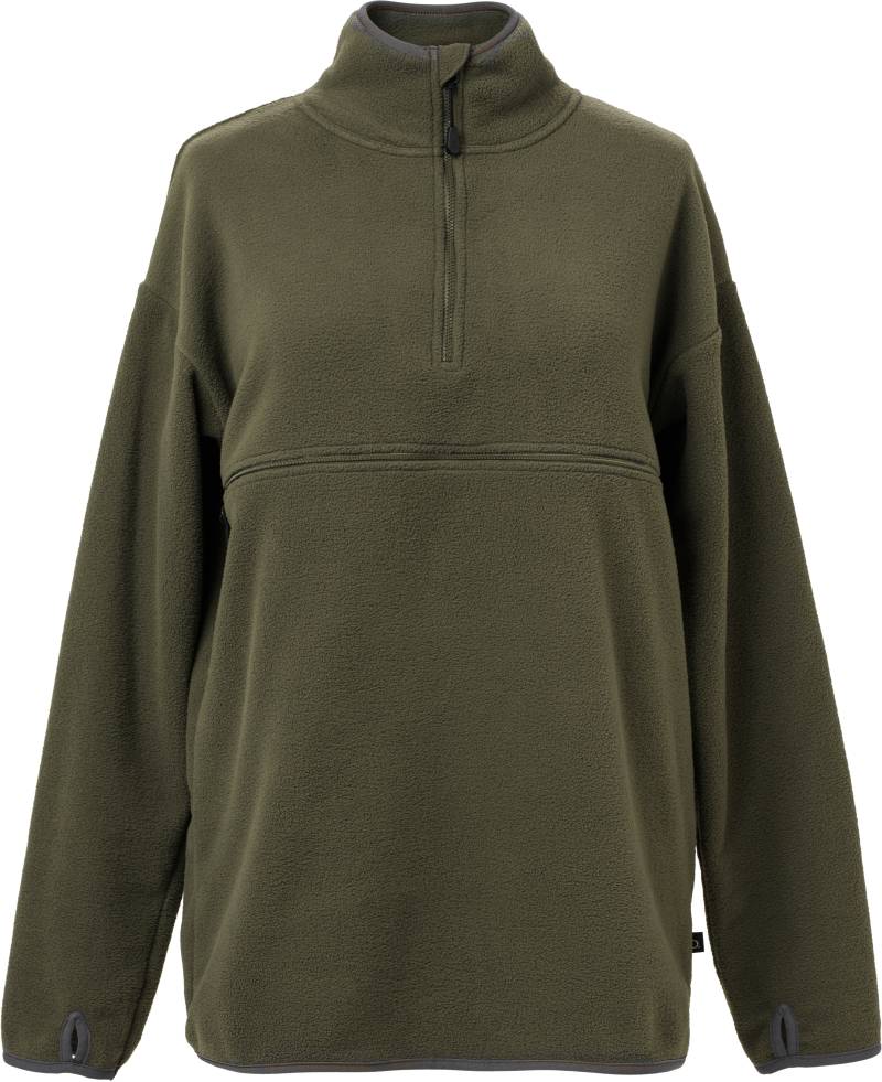 Boob Fleece-Pullover zum Stillen, Green Olive, L-XL von Boob