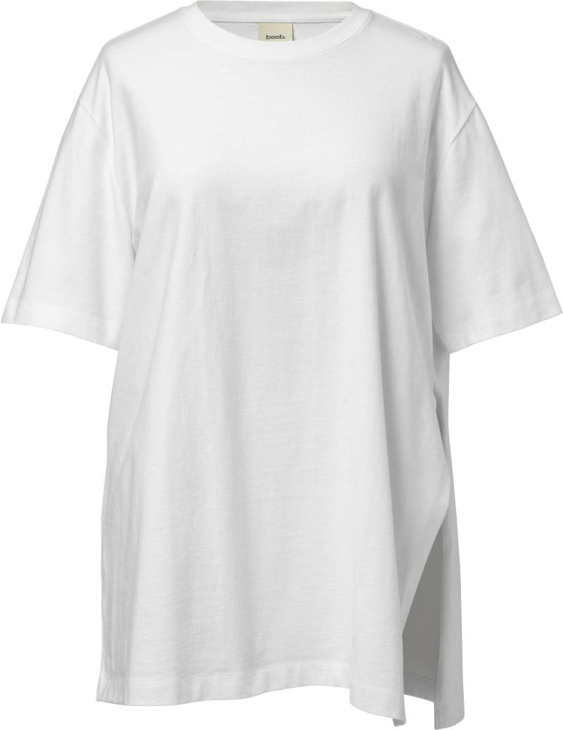 Boob Oversized T-Shirt mit Schlitz, White, XS-S von Boob