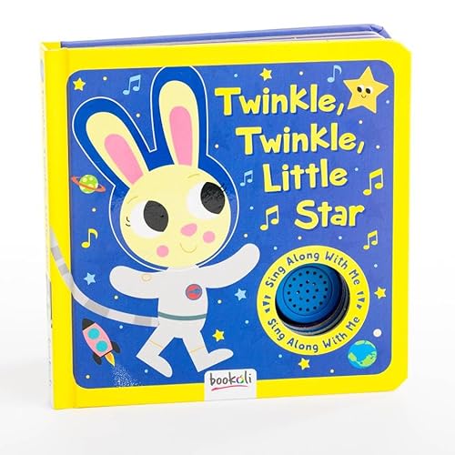 Bookoli Twinkle Twinkle Little Star Sing Along With Me Sound Board Book | Musik-Soundbuch für Kleinkinder | Kinderreime | Alter 18 Monate bis 4 Jahre von Bookoli