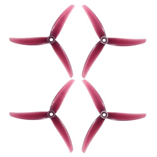 Booso 2 Paar 5- Propeller 4,9X3,3X3 3-Blatt CCW+CW Propeller für RC FPV Drone DIY Teile D von Booso