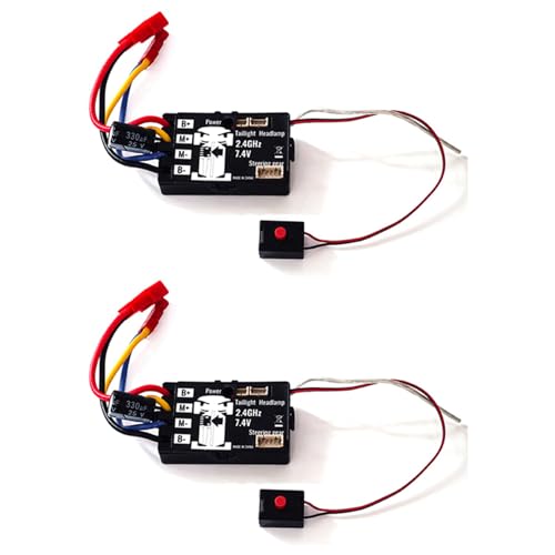 Booso 2X RC Auto 2.4G ESC mit Hilfsmittel Gyro für SG 1603 SG 1604 SG1603 SG1604 UD1601 UD1602 1/16 RC Auto Teile Zubehör von Booso