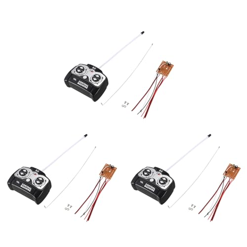 Booso 3X 5Ch 27 MHz Fernbedienung Einheit EmpfäNger Platine + Fernbedienung für Rc Tank Auto Spielzeug Radio System von Booso