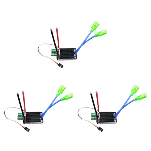 Booso 3X High Power 12V 24V Wasserdichter Bidirektionaler RC ESC Bürste ESC für RC Auto und Boot 640A von Booso