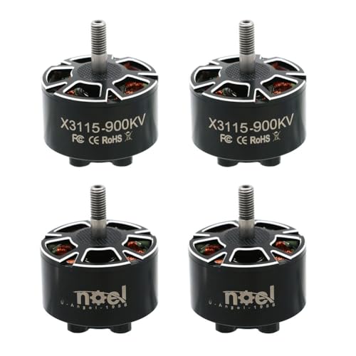 Booso 4 Stück X3115 Bürstenloser Motor 900KV 6S Drohnenmotor für FPV RC Multikopter Racing Drohnen Zubehör DIY von Booso