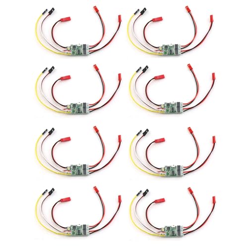 Booso 8X -Wege-Bidirektionaler 5A ESC Brushed Speed Controller Dual Way ESC 2S-3S Lipo für RC-Modellauto-Bootstank-Ersatzteile von Booso