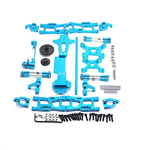 Booso Für 1:14 144001 RC Auto Komplett Einstufung Ersatzteile aus Metall C Sitz Lenkbecher Oszillierender Arm Mitteltrainingsarm , Blau von Booso