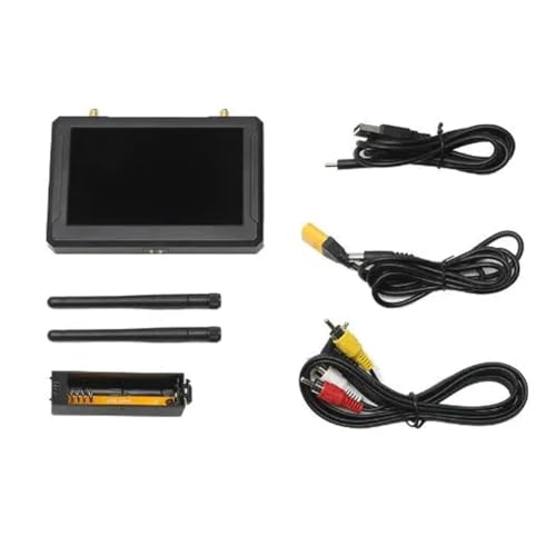 Booso M5F 5-FPV-Monitor 800 * 480 mit Integriertem Steadyview-Diversity-Empfänger und 60FPS-DVR für FPV-Drohnen-Quadcopter-RC-Modell von Booso