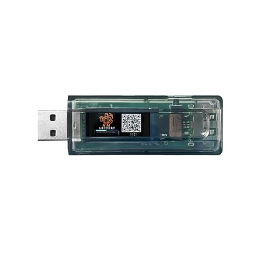 Booso NM-USB-Chain NMMiner ESP32 120kH/S BTC-Lotteriekarte mit TFT-LCD USBA-TypeC-Messgerät, Verbunden mit Anderem Lotteriegerät von Booso