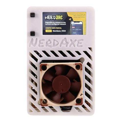 Booso NerdAxe Miner Bitaxe 500Gh/S BM1366 ASIC Nerdminer BTC Miner Super Silent Fan Open Source Lotterie-Miner EU-Stecker von Booso