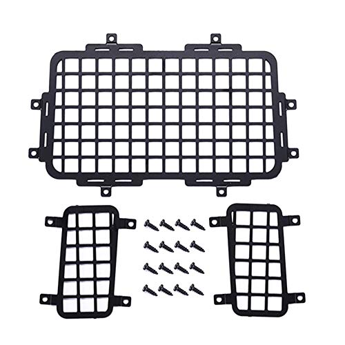 Booso für MN D90 D99S MN99S 1/12 RC Auto Upgrade Teile Metall Stereoskopische Heck Scheiben Gitter Schutz Netz ZubehöR von Booso