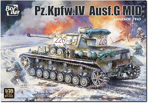 Border Model BT-032 Panzer IV Ausf.G mid Kharkov 1943 Maßstab 1:35 Modellbau Plastikbausatz von ボーダーモデル(BORDER MODEL)