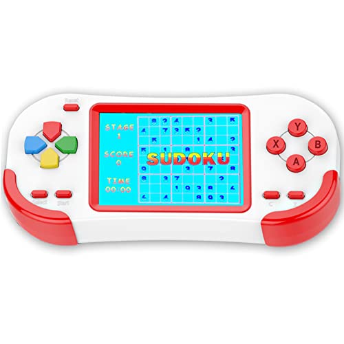 Bornkid Retro Handheld Spielkonsole für Kinder Tragbare Spiele Konsolen Eingebaut in 218 Klassische Alte Schule Video Spiele 3.0" Mini Arcade (Red) von Bornkid