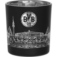 BVB Borussia Dortmund Windlicht, Teelicht, Glas ca. 8 cm von Borussia Dortmund