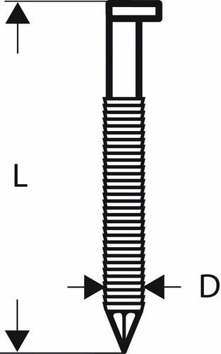 Bosch Accessories 2608200050 Tackernägel SN34DK Produktabmessung, Länge 100mm 2000St. von Bosch Accessories