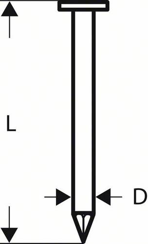 Bosch Accessories 2608200034 Rundkopf-Streifennägel SN21RK Produktabmessung, Länge 80mm 3000St. von Bosch Accessories