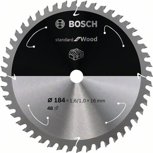 Bosch Accessories 2608837701 Hartmetall Kreissägeblatt 184 x 16mm Zähneanzahl: 48 1St. von Bosch Accessories