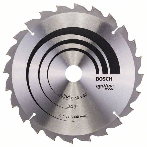 Bosch Accessories Optiline 2608640434 Hartmetall Kreissägeblatt 254 x 30 x 2mm Zähneanzahl: 24 1St. von Bosch Accessories