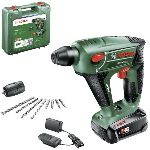 Bosch Home and Garden Uneo Maxx SDS-Quick-Akku-Bohrhammer 18V 2.0Ah Li-Ion inkl. Akku, inkl. Ladeger von Bosch Home and Garden