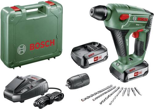 Bosch Home and Garden Uneo Maxx SDS-Quick-Akku-Bohrhammer 18V 2.5Ah Li-Ion inkl. 2. Akku, inkl. Koff von Bosch Home and Garden