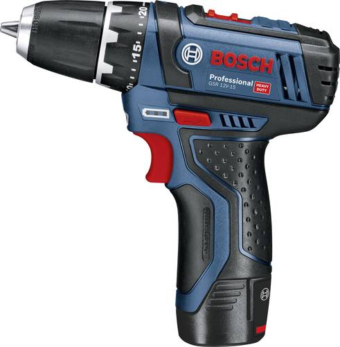 Bosch Professional GSR 12V-15 0601868109 Akku-Bohrschrauber 2Ah inkl. 2. Akku von Bosch Professional