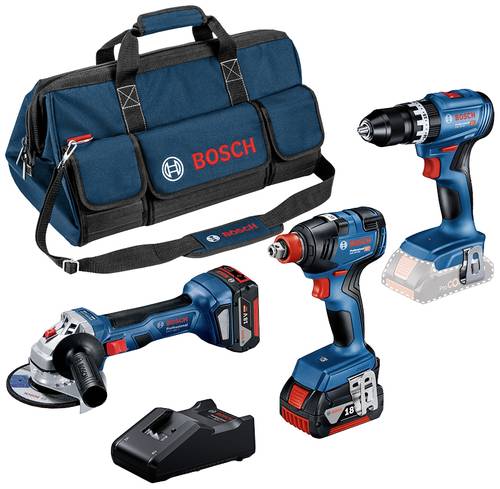 Bosch Professional 0615990N31 Werkzeugset Handwerker, Heimwerker, Akkugeräte im Koffer 5teilig von Bosch Professional