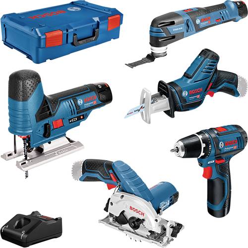 Bosch Professional 5 tool KIT + GBA + GAL + XL-Boxx 0615A0017C Werkzeugset Universal 10teilig von Bosch Professional