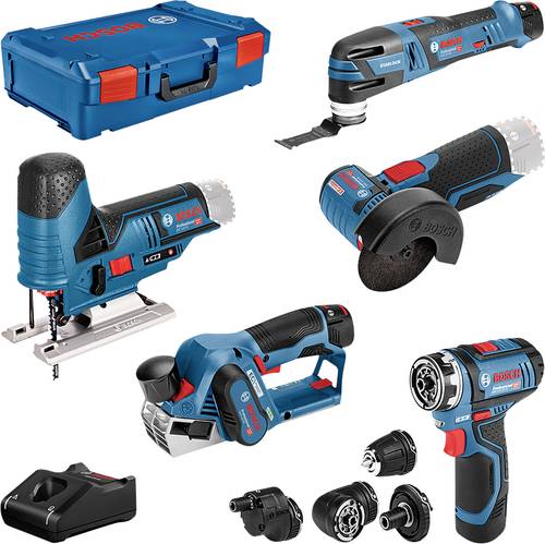 Bosch Professional 5 tool KIT + GBA + GAL + XL-boxx 0615A0017D Werkzeugset Universal im Koffer 10tei von Bosch Professional