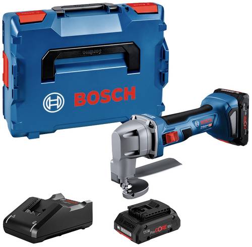 Bosch Professional Akku-Blechschere 0601926301 GSC 18V-16 E bürstenlos, inkl. 2. Akku, inkl. Ladege von Bosch Professional