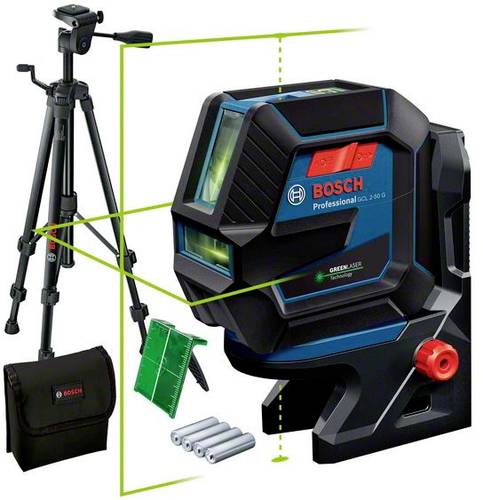 Bosch Professional GCL 2-50G & Tripod Kreuz und Punktlinienlaser inkl. Stativ, inkl. Tasche Reichwei von Bosch Professional