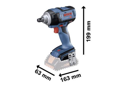 Bosch Professional GDS 18V-300 Solo 06019D8201 Akku-Drehschlagschrauber 300 Nm 18V Li-Ion inkl. Koff von Bosch Professional