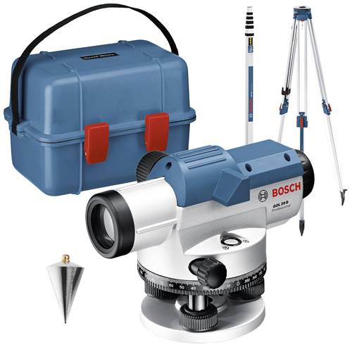 Bosch Professional GOL 20 D + BT160 + GR500 Optisches Nivelliergerät inkl. Stativ Reichweite (max.) von Bosch Professional