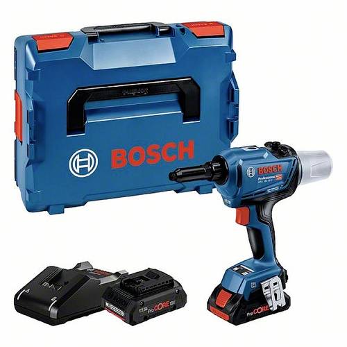 Bosch Professional GRG 18V-16 C 0.601.9K5.001 Akku-Nagler inkl. 2. Akku, inkl. Ladegerät, inkl. Kof von Bosch Professional