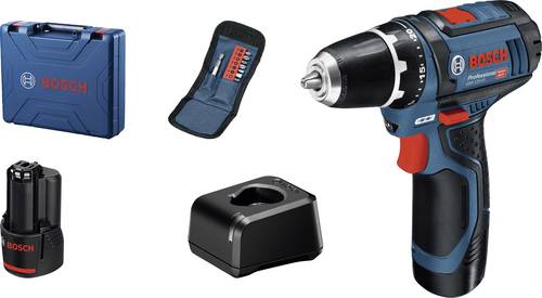 Bosch Professional GSR 12V-15 -Akku-Bohrmaschine 12V inkl. 2. Akku, inkl. Koffer von Bosch Professional