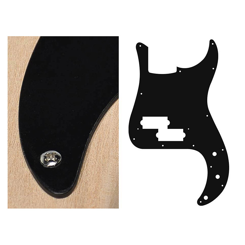 Boston PB-115-BM Black-Matte Pickguard von Boston