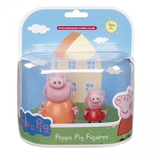 Peppa Pig. 2 Figuren-Pack - Peppa Pig und Mommy oder Papa und George von BANDAI