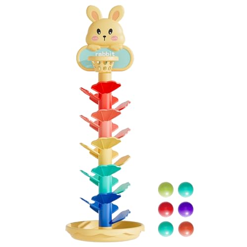 Botiniv Ball-Drop-Spielzeug, Ball-Drop-Spielzeug für Kinder,Activity Ball Drop Toys Track Stapelspielzeug | Mehrschichtige Vorschulspielzeuge, Regenbogen-Lernspiele für Kinder von Botiniv